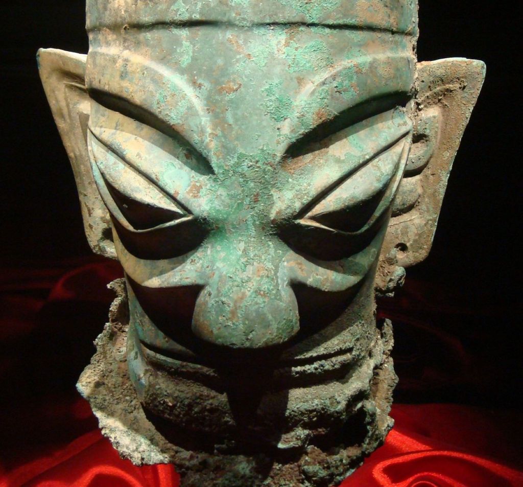 Cabeza de bronce de Sanxingdui