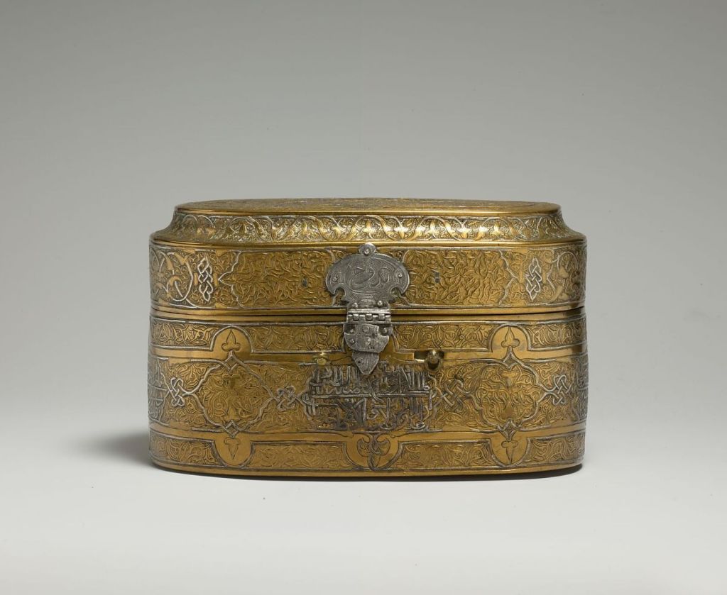 Caja con tapa de Muhammad al-Hamawi, miembro de la mezquita Umayyad de Damasco 