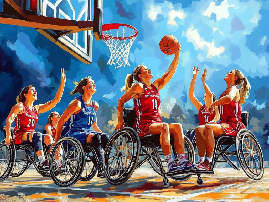 Partido de baloncesto en silla de ruedas