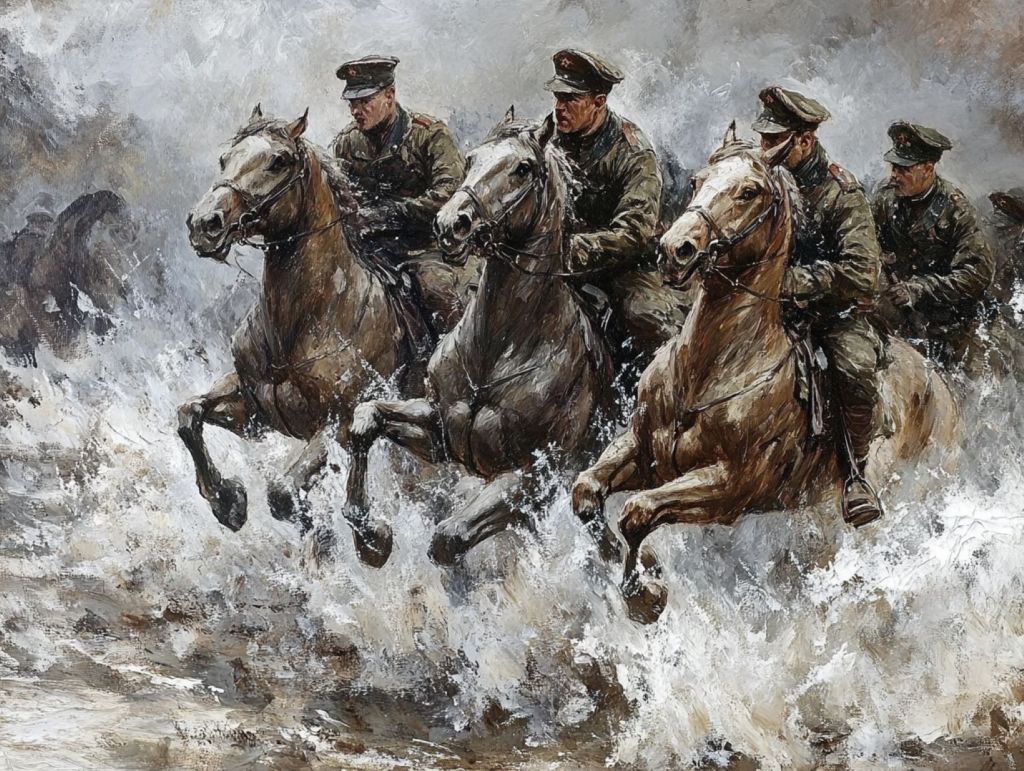 Caballos del ejército soviético