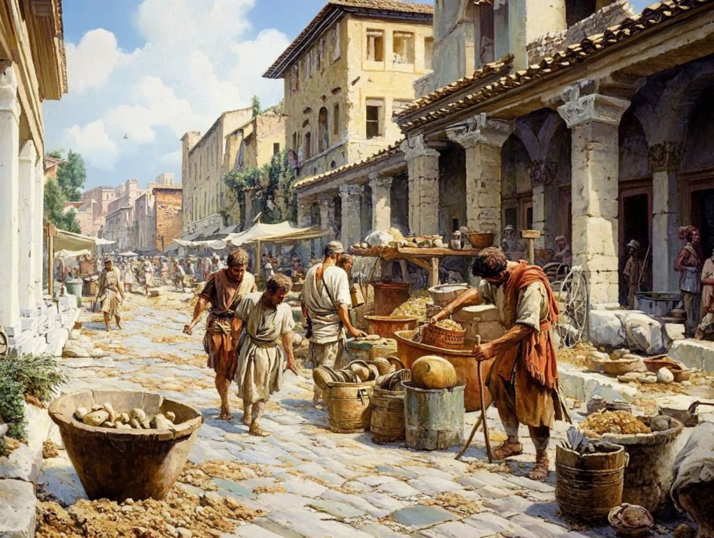 trabajadores romanos