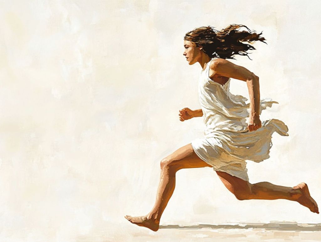 Parthenos corriendo