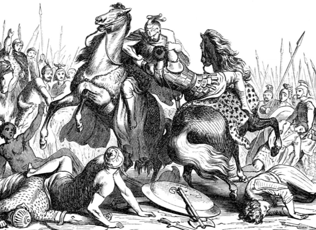 batalla entre Eumenes de Cardia y Neoptólemo