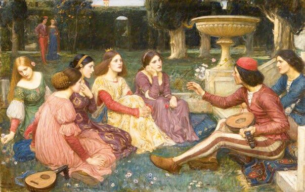 El Decamerón, de John William Waterhouse