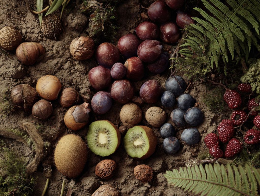 Frutas y helechos