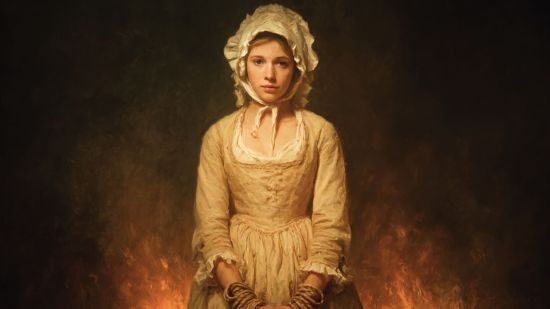 Mujer y hoguera