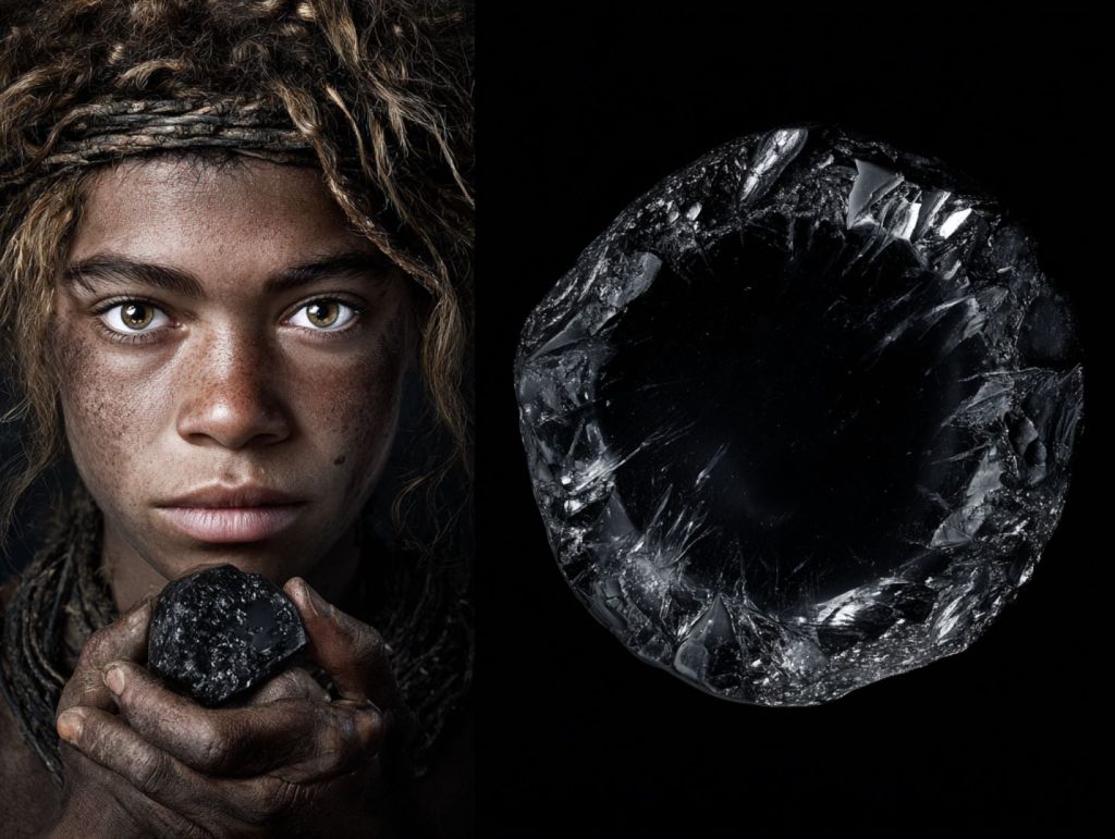 Muchacho con obsidiana
