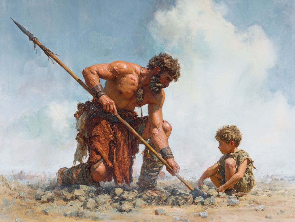 Guerrero y niño