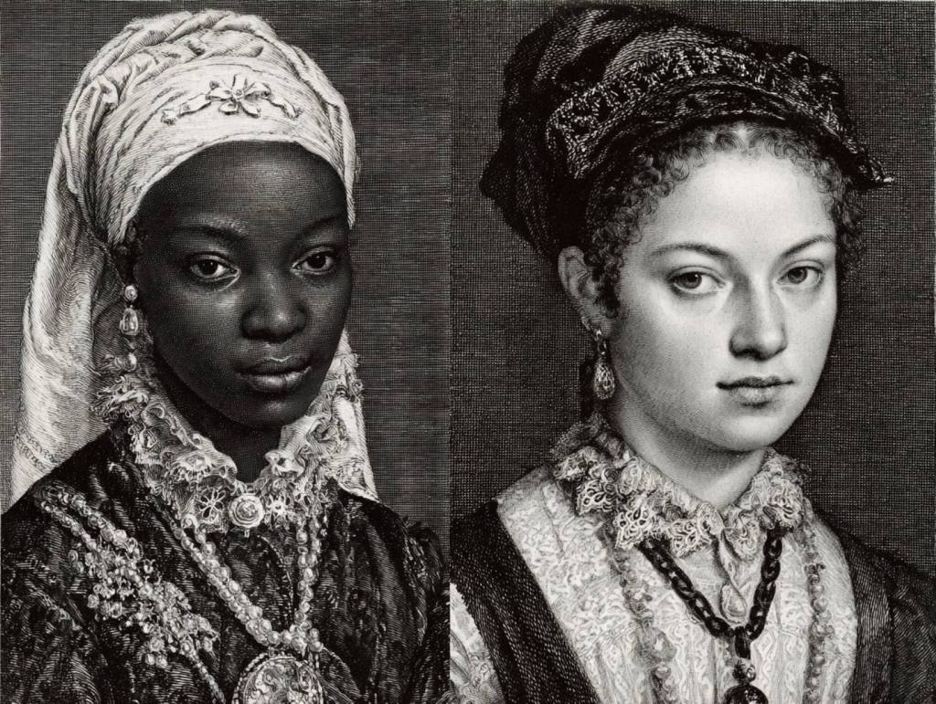 Dos mujeres coloniales 