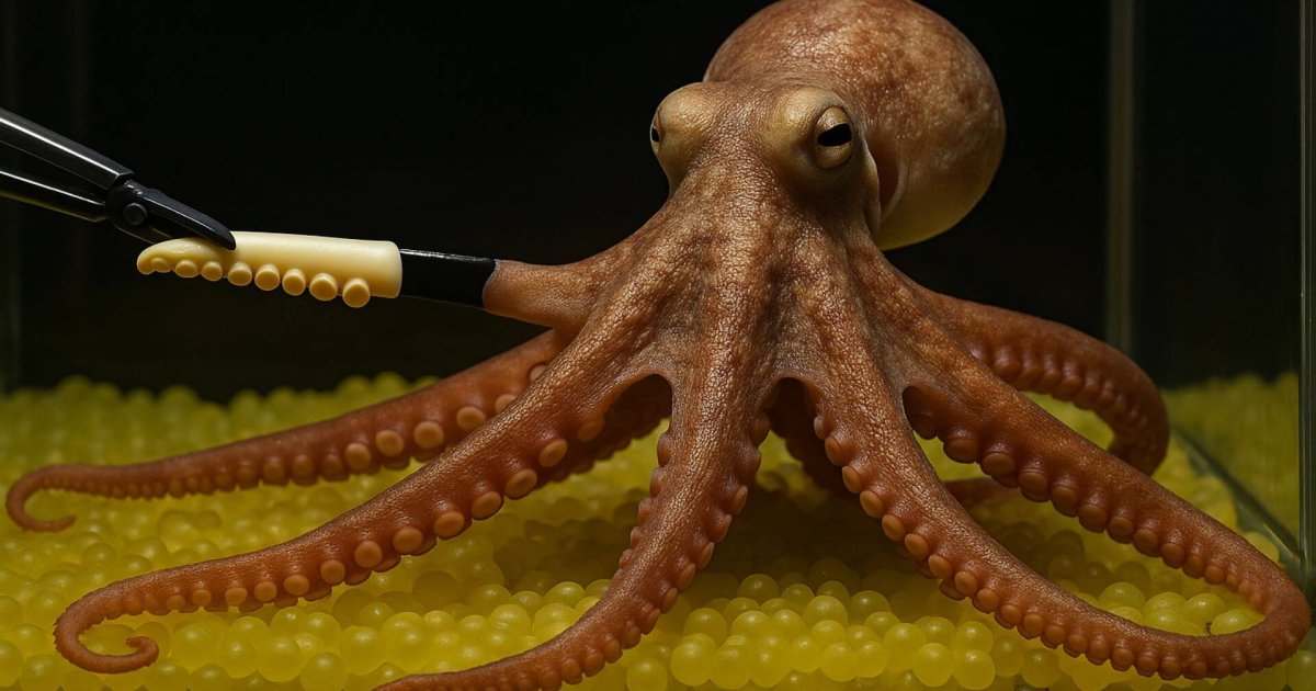 Descubren que los pulpos también caen en la ilusión de la mano falsa, como los humanos