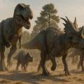 Por primera vez, diferentes especies de dinosaurios aparecen caminando juntas como en una escena de película… pero es real