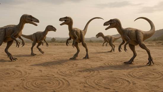 Una danza de cortejo entre dinosaurios