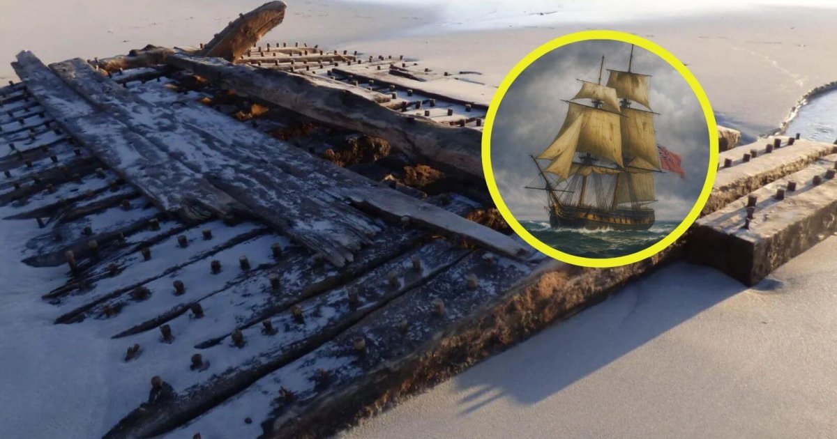 Descubren en Escocia un barco de guerra del siglo XVIII que cazó ballenas en el Ártico tras luchar en América: apareció tras una tormenta 236 años después, oculto bajo la arena