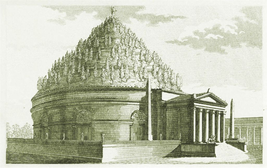 Reconstrucción hipotética del mausoleo de Augusto