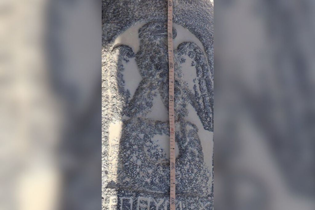 Detalle más de cerca del águila imperial romana