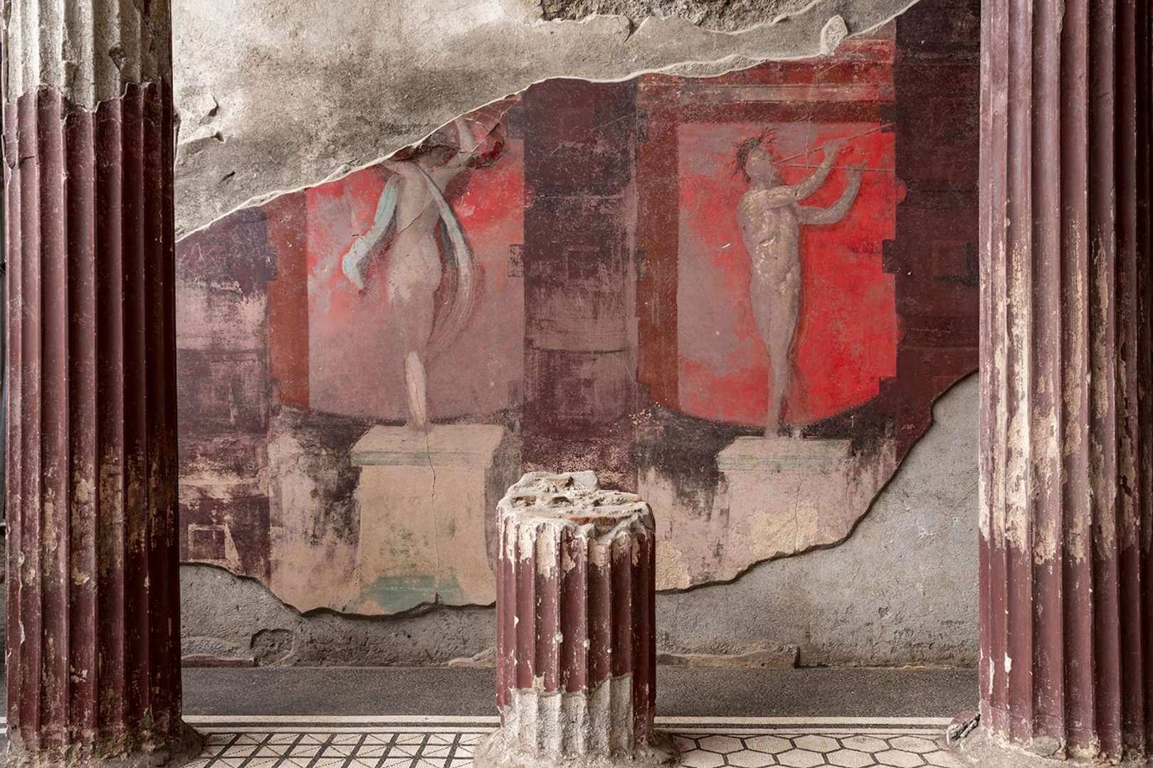 Los frescos revelan el alma ritual de la Casa del Tiaso