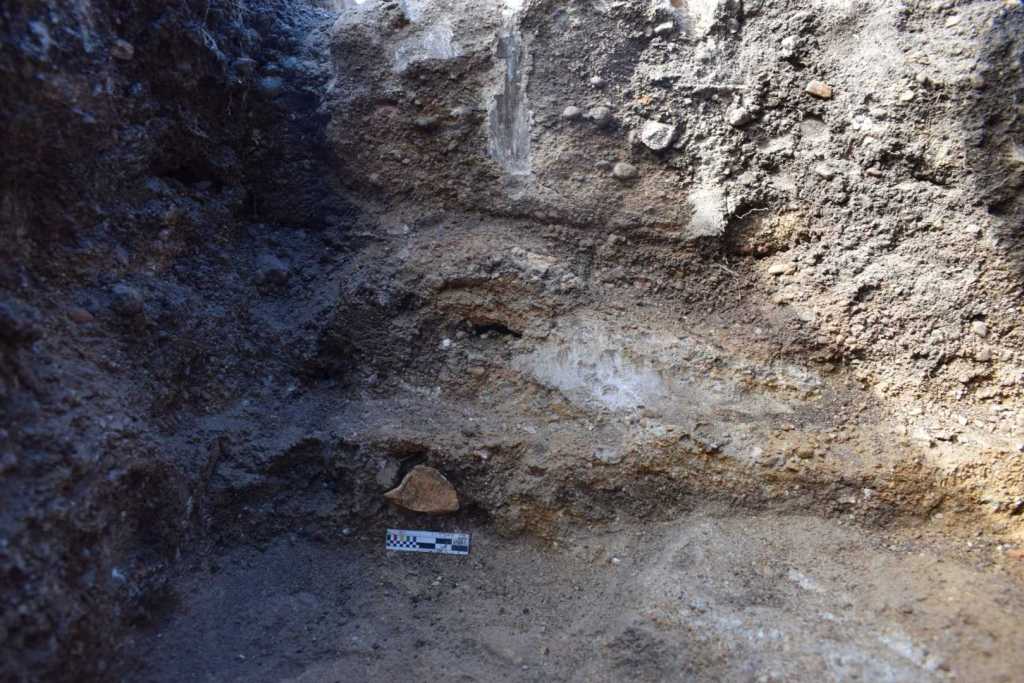 Lugar donde se encontró la herramienta de piedra