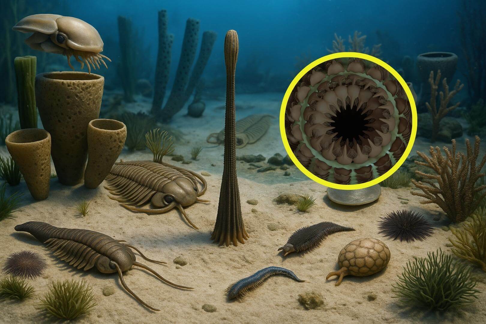 Reconstrucción realista del ecosistema marino del Cámbrico en el Gran Cañón