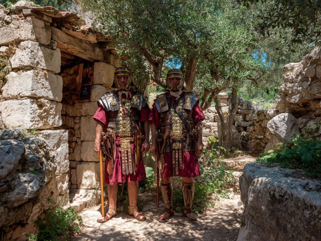 Romanos bajo un olivo