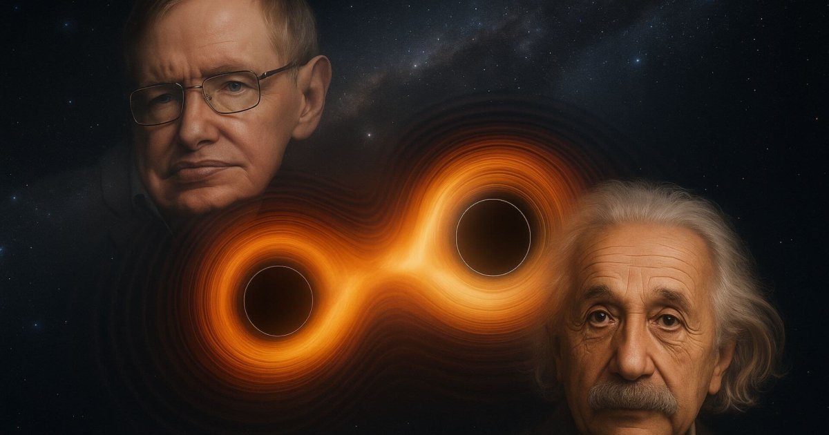 El "zumbido cósmico" de este agujero negro da la razón a Einstein y Hawking