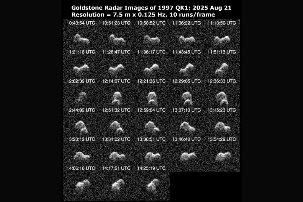 El paso cercano del asteroide 1997 QK1 permitió a los astrónomos analizar con detalle su tamaño, forma, superficie y ritmo de rotación gracias a imágenes de radar