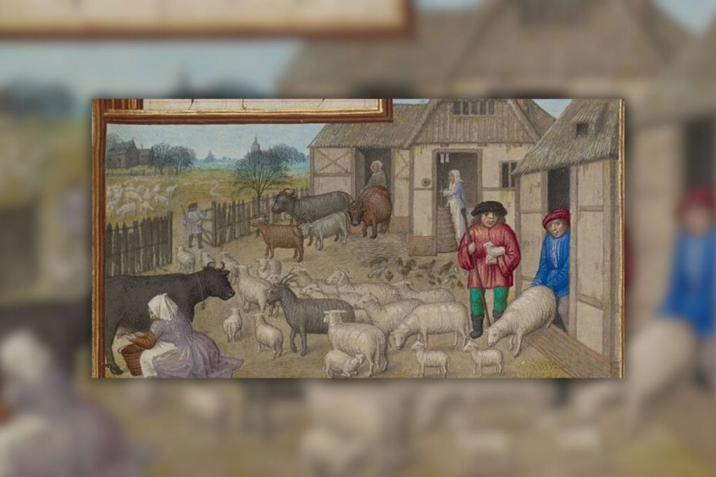 Durante la Edad Media, los campesinos comenzaron a criar animales cada vez más grandes para obtener más carne, leche y fuerza de trabajo