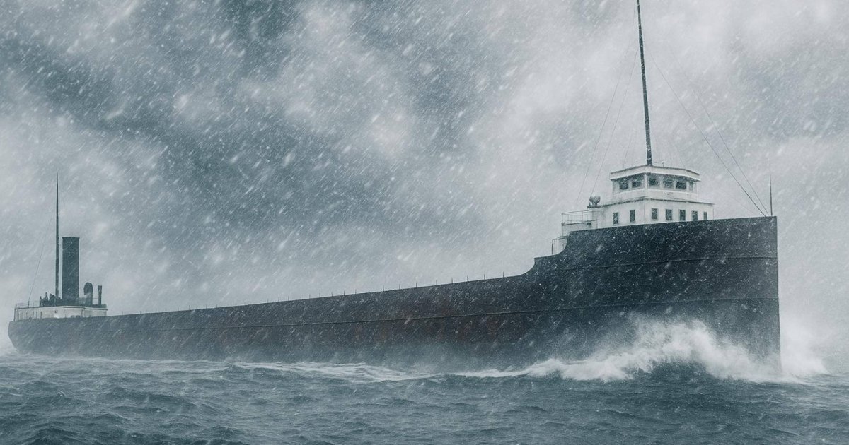 Hallan un enorme barco desaparecido hace 112 años en plena tormenta: apareció boca abajo, soltando una sustancia misteriosa y a 110 km de su ruta original