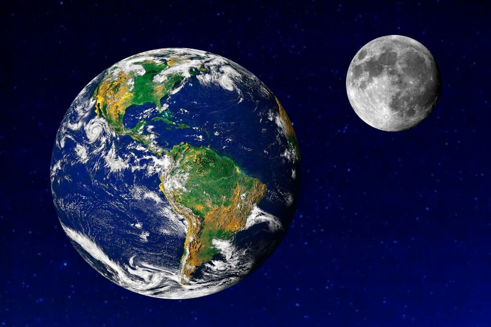 La Luna se aleja de la Tierra unos 3,8 centímetros cada año
