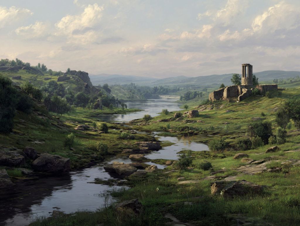 Ruinas y río
