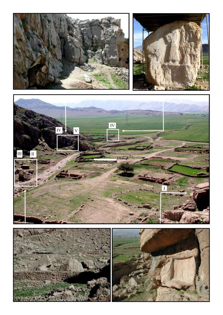 Relieves rupestres en Kul-e Farah