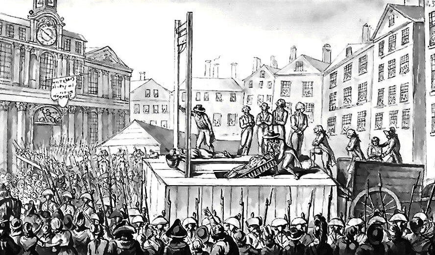 La guillotina, símbolo extremo de la Revolución Francesa, se convirtió en instrumento de justicia y terror.
