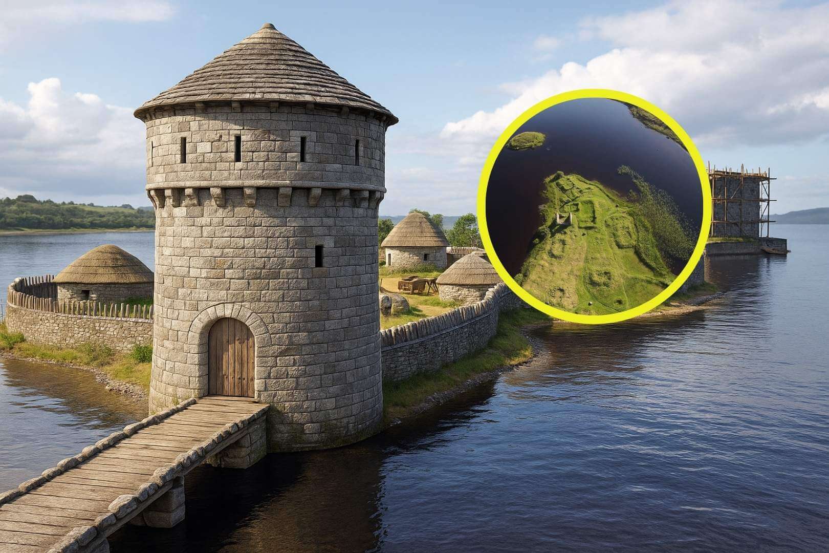 Treinta años de investigación sacan a la luz un castillo medieval olvidado en una isla escocesa