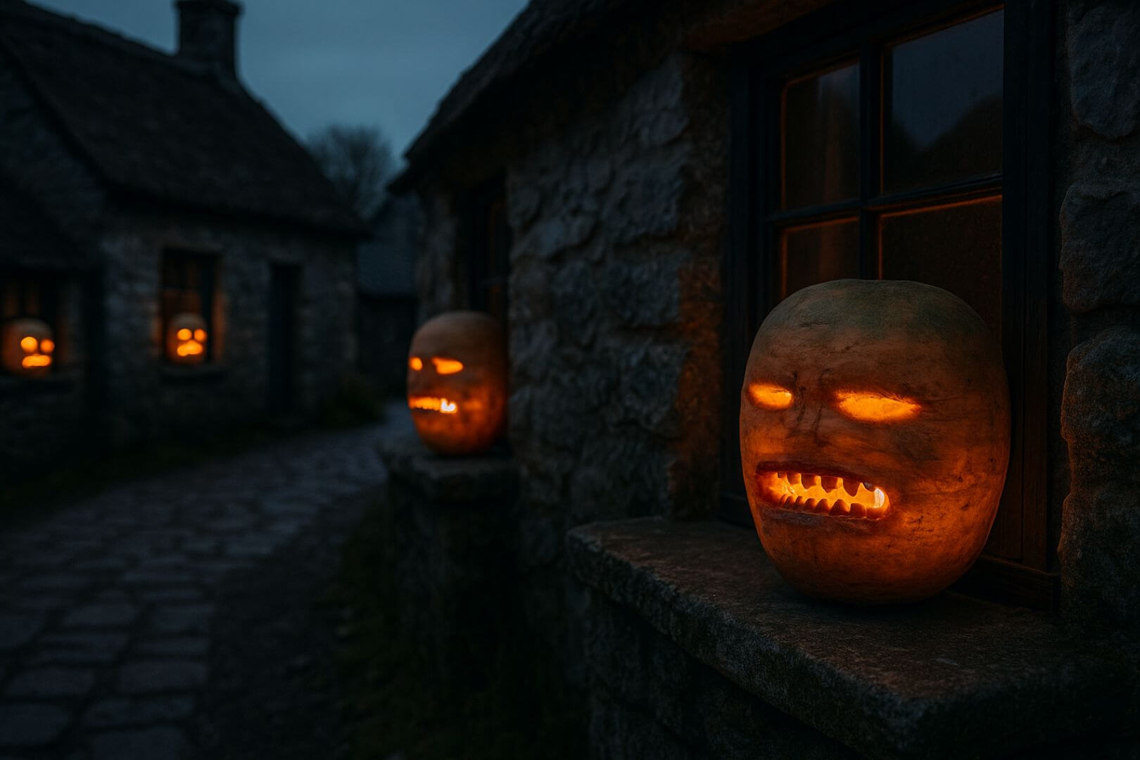 Los habitantes de Irlanda convertían los nabos en siniestras linternas para ahuyentar a los espíritus oscuros que vagaban durante la noche